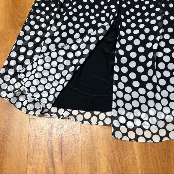 Jessica Howard Black and White Ruffled Tiered Mini Dress - Picture 9 of 15